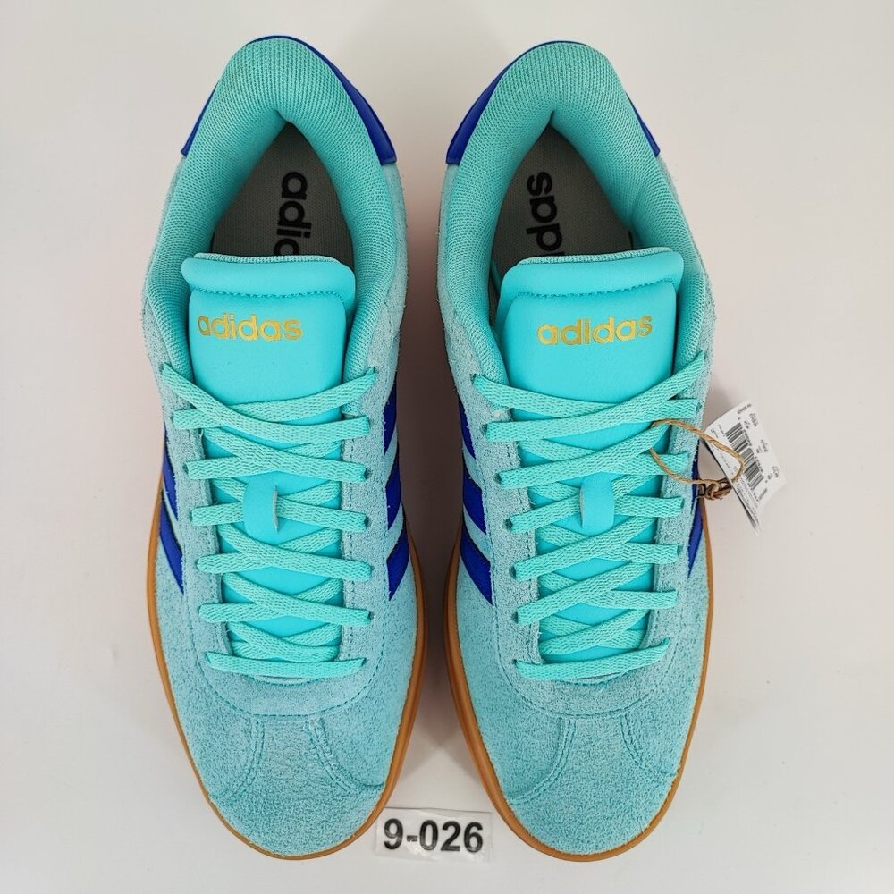 Adidas VL Court Bold Women's Size 9.5 Blue Suede Sneakers Casual JS3813 - Picture 2 of 10
